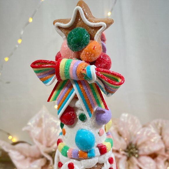 CUPCAKES & CASHMERE Christmas Clay Dough Gumdrop Gum Ball Candy Coated Tree NWT - Picture 4 of 8